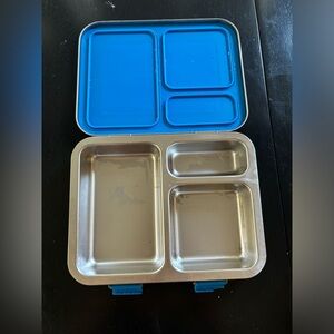 Bentgo Kids Stainless Steel Bento Lunch Box for School Leak-Resistant Blue